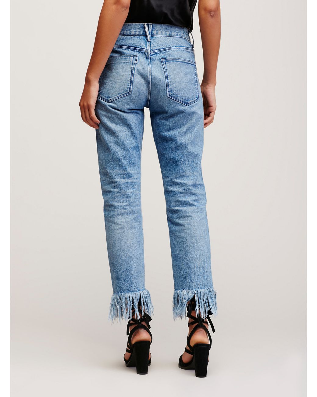 3x1 fringe best sale jeans