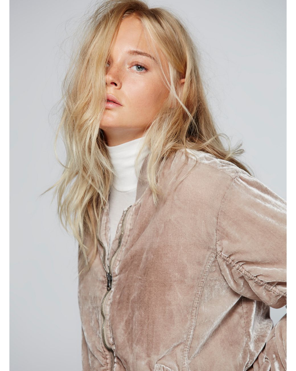 Free people 2025 velvet bomber