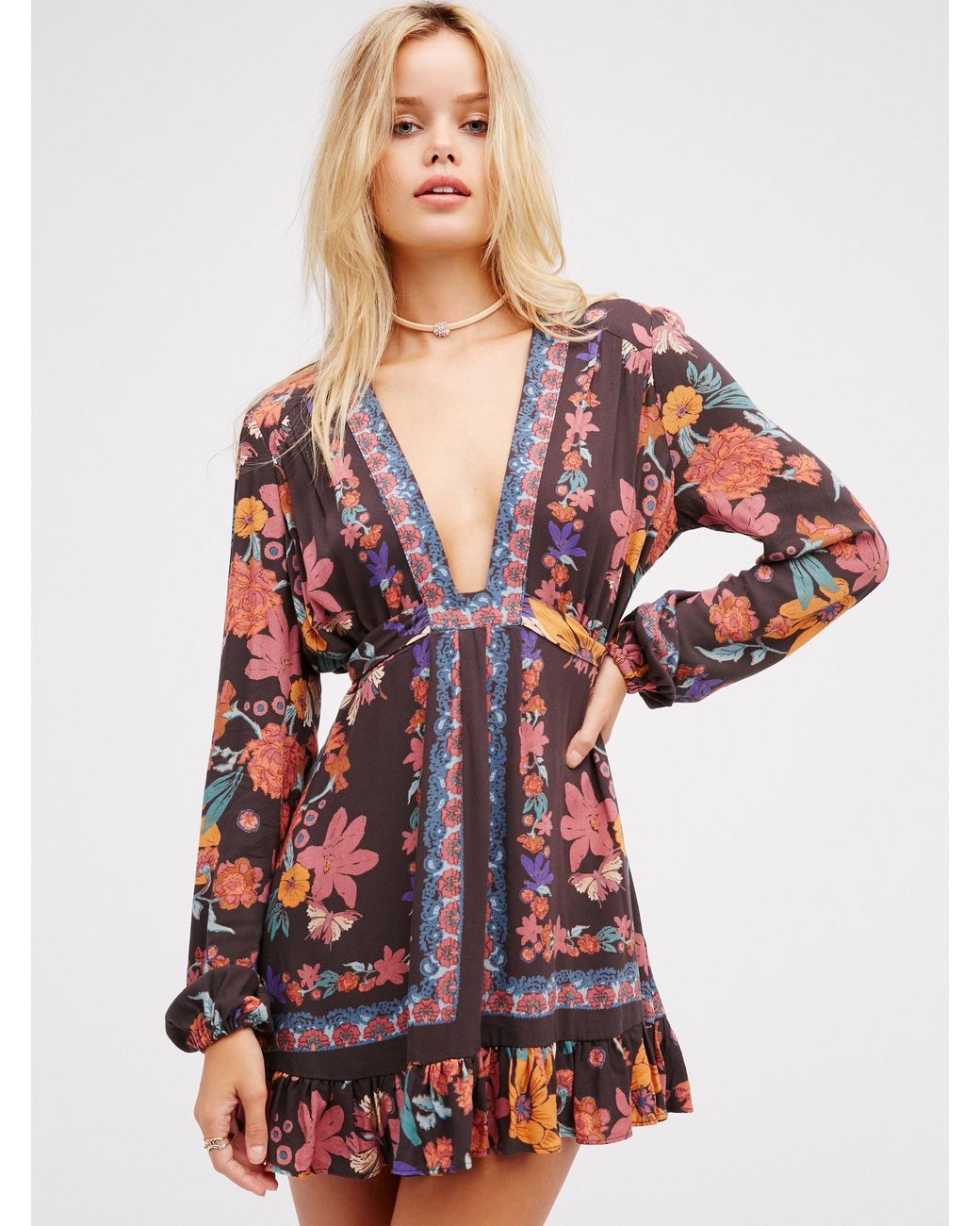 Free People Violet Hill Printed Tunic | Lyst