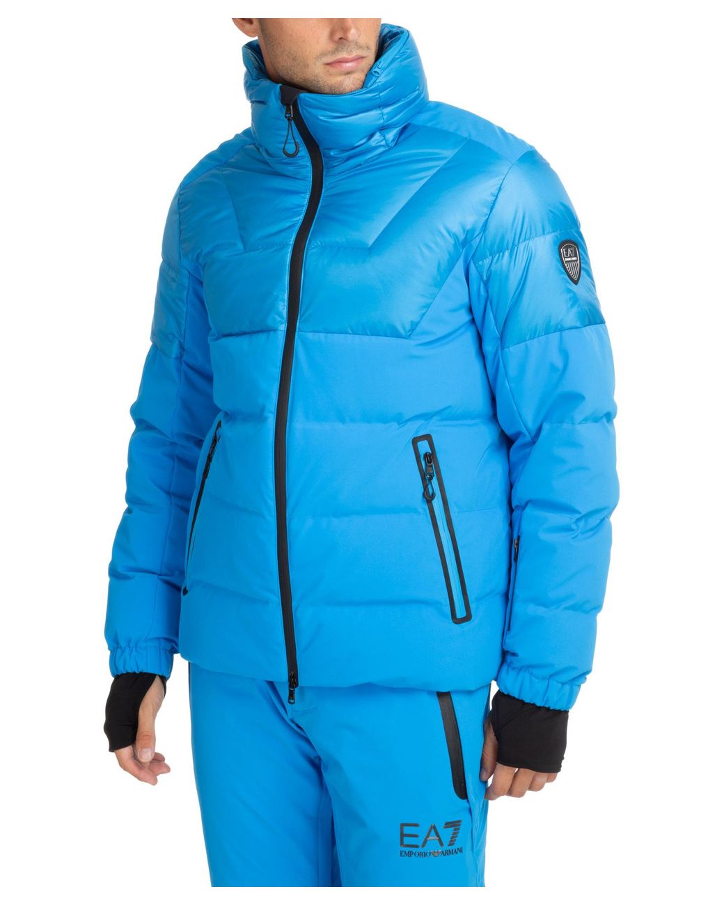 EA7 Ski Jacket in Blue for Men | Lyst