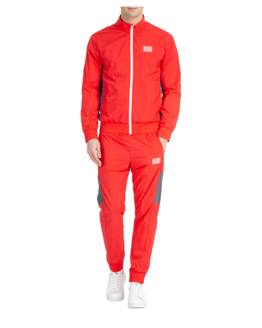 Red cheap armani tracksuit