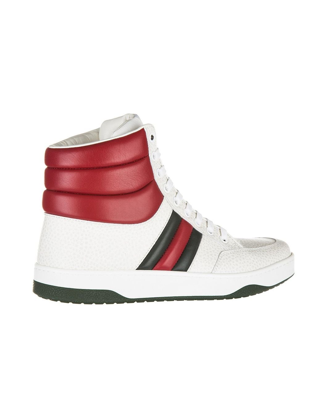 Gucci Shoes High Top Leather Trainers Sneakers Praga Karibu in