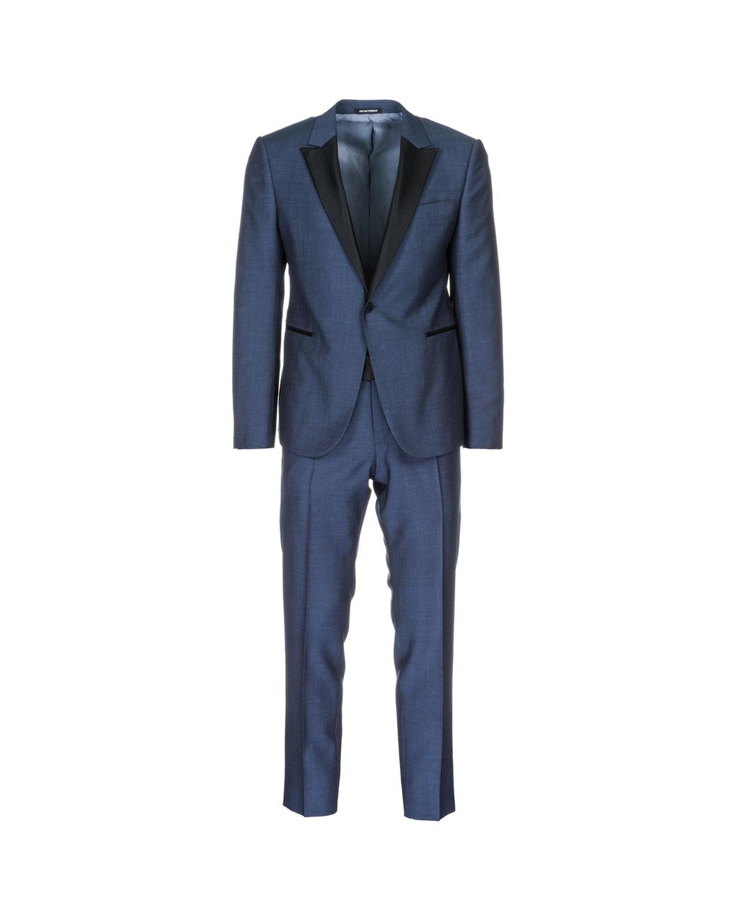 Emporio Armani Wool Smoking Man in Blue for Men | Lyst Australia