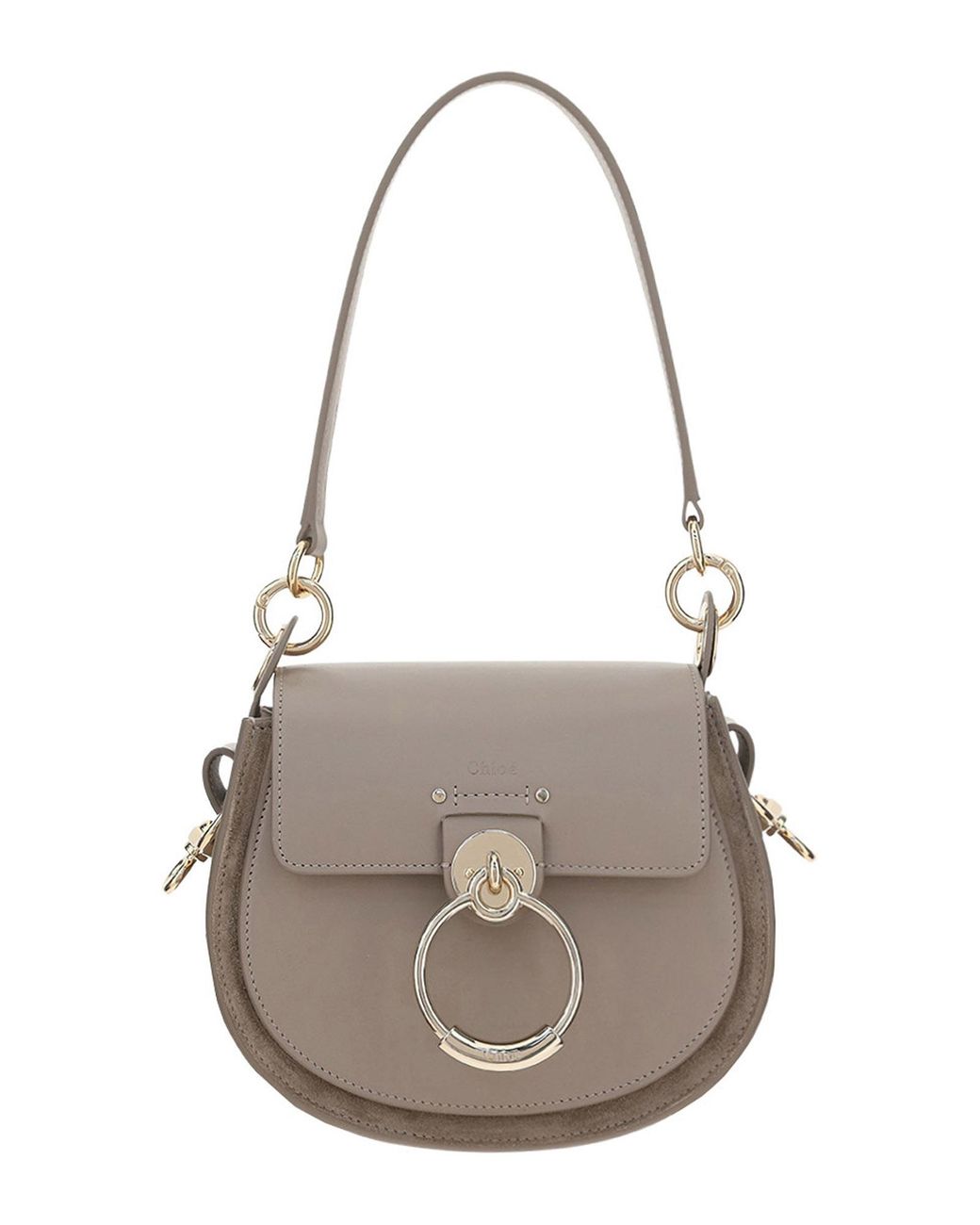 Chloé Tess Small Leather And Suede Cross Body Bag In, 42% Off