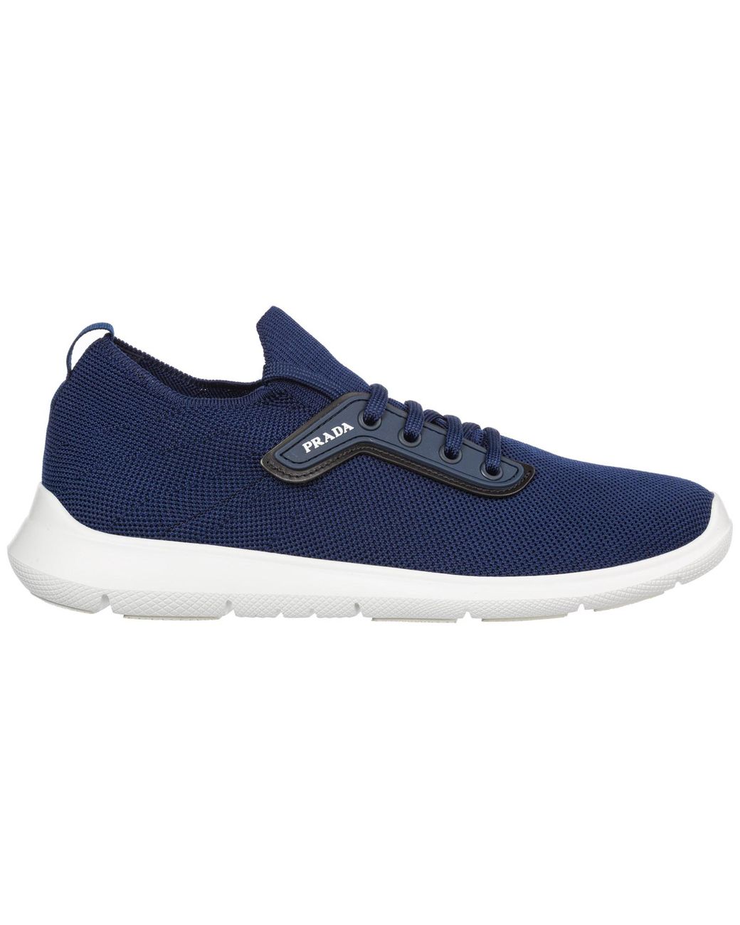 mens blue prada trainers