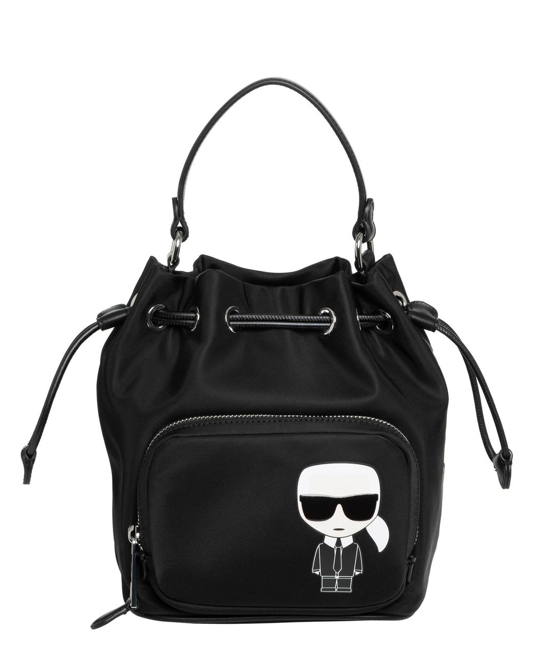 Karl Lagerfeld K/ikonik Bucket Bag in Black | Lyst
