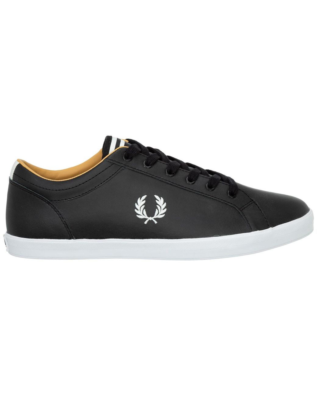 Fred Perry Shoes Leather Trainers Sneakers Baseline in Black for Men | Lyst  Canada