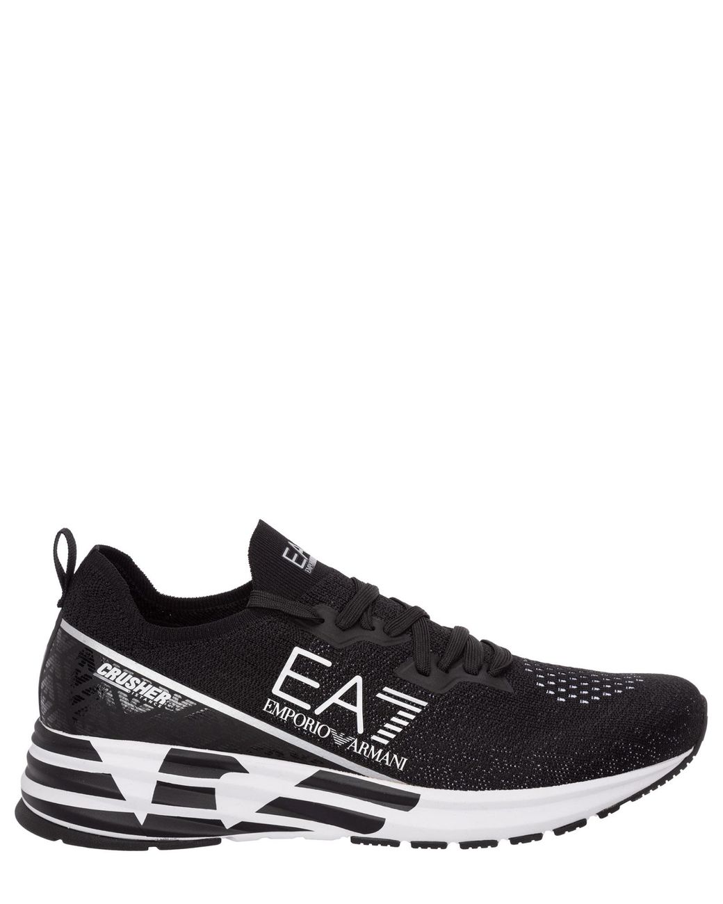EA7 Crusher Distance Sneakers in Black for Men | Lyst