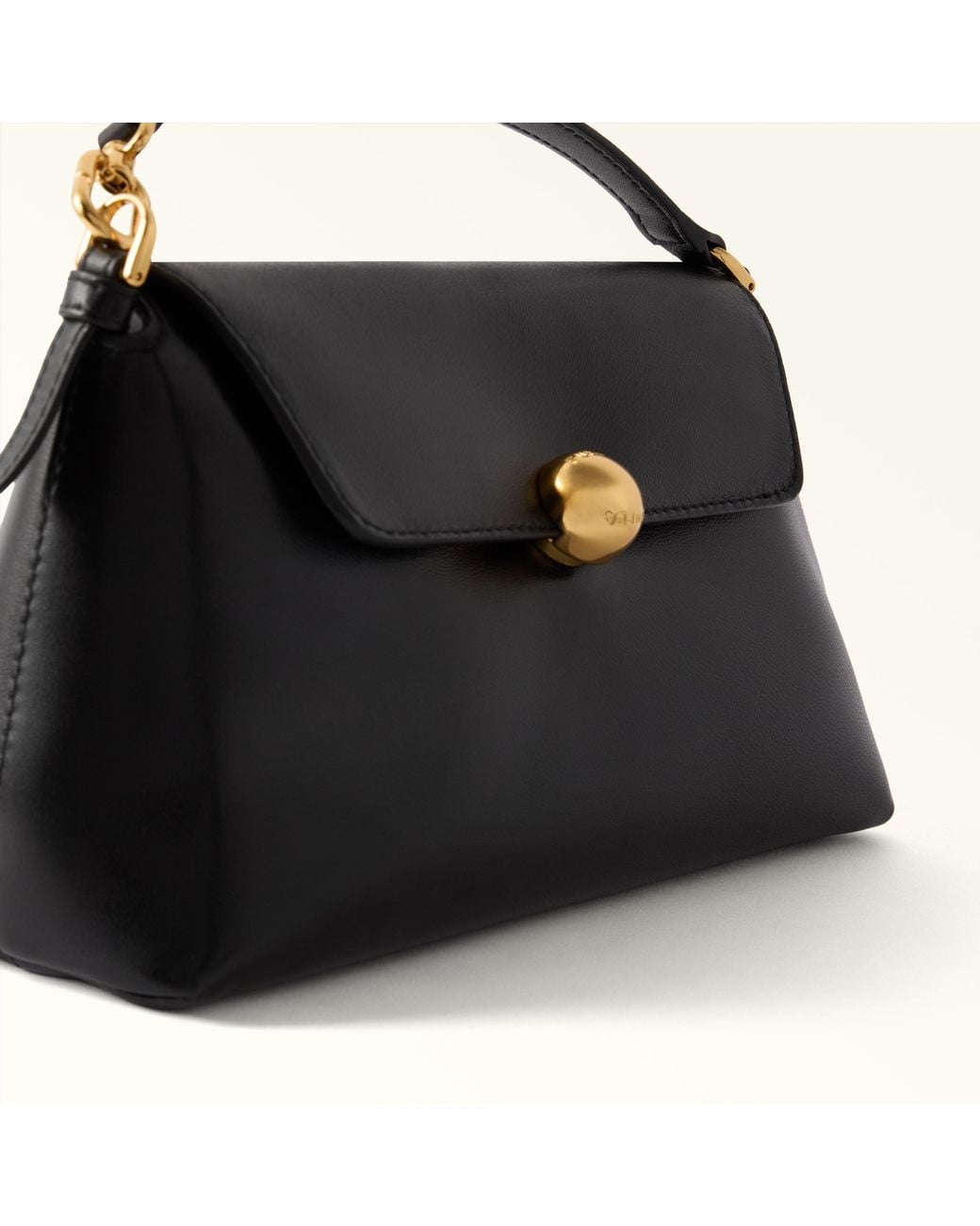 Furla Black Sfera Soft Shoulder Bag Nero Nappa Leather