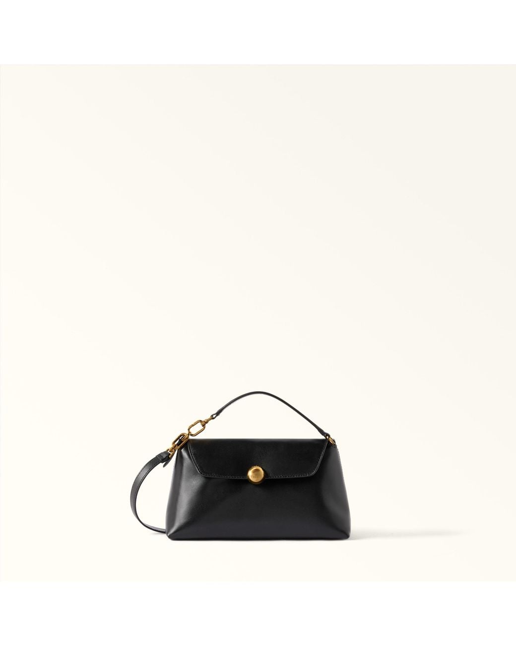 Furla Black Sfera Soft Shoulder Bag Nero Nappa Leather
