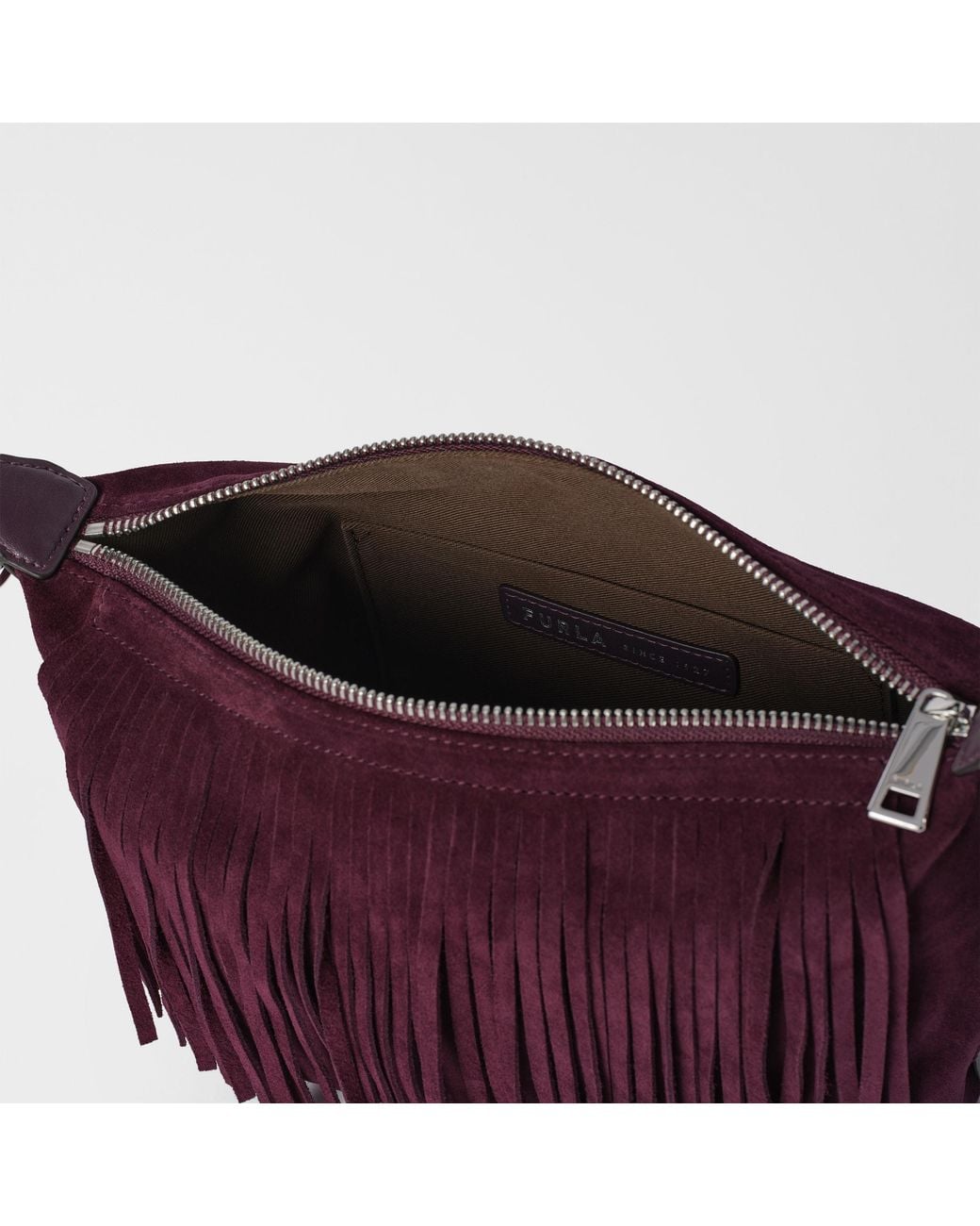 Furla Purple Tonie Shoulder Bag Toni Winter Bloom