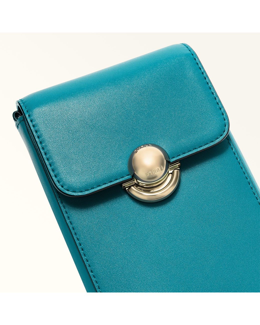 Furla Blue Sfera Vertical Crossbody Amatore Sidney Calf Leather