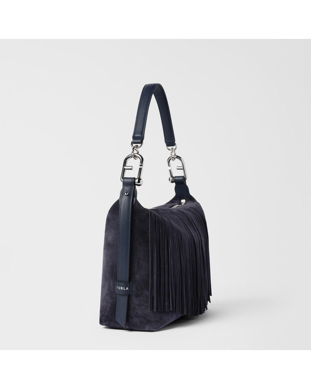 Furla Blue Tonie Shoulder Bag Toni Ink