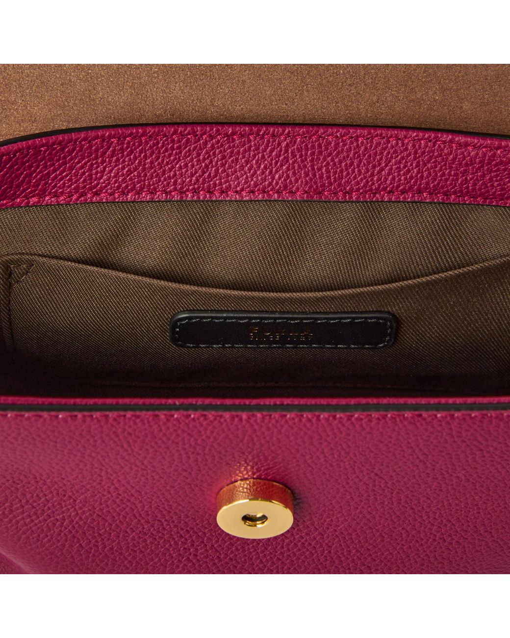 Furla Purple Moonlight Top Handle Rododendro Night Calf Leather