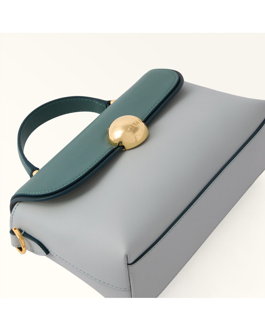 Furla Green Moonlight Top Handle Toni Edera Colourblock Sydney Calf Leather