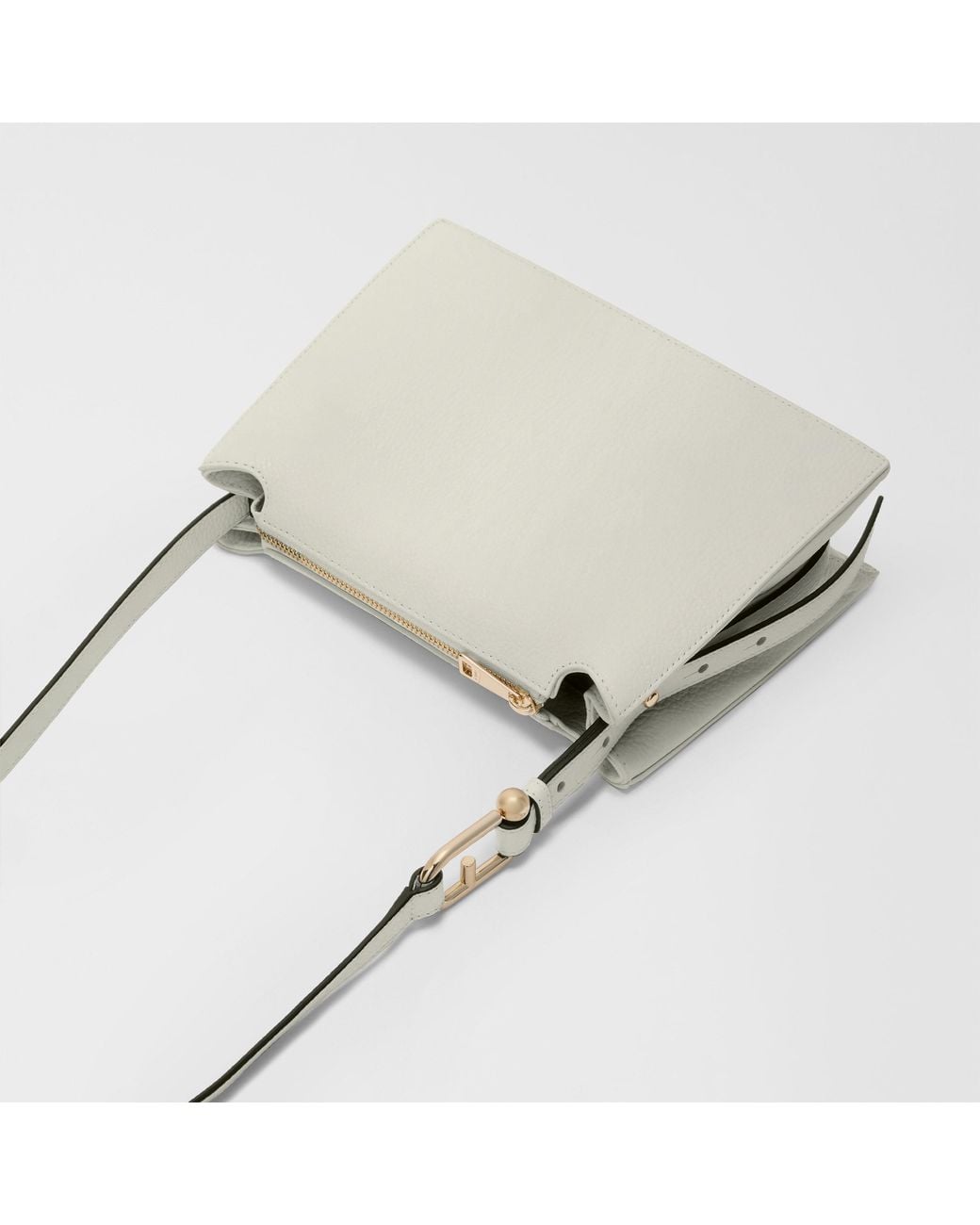 Furla Natural Nuvola Crossbody Panna Grained Calf Leather