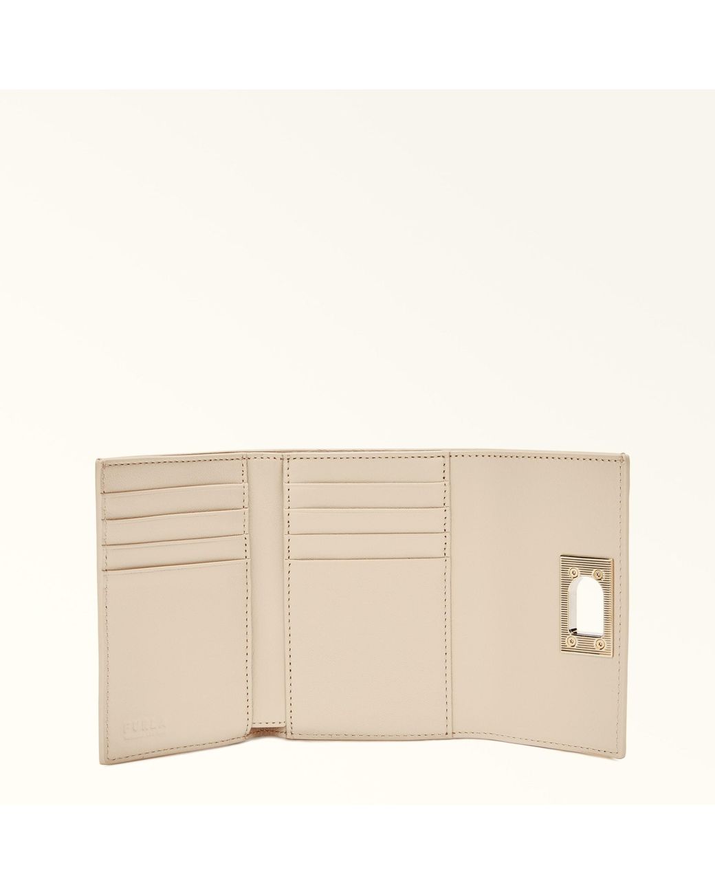 Furla Natural 1927 Compact Wallet Ballerina I Textured Leather