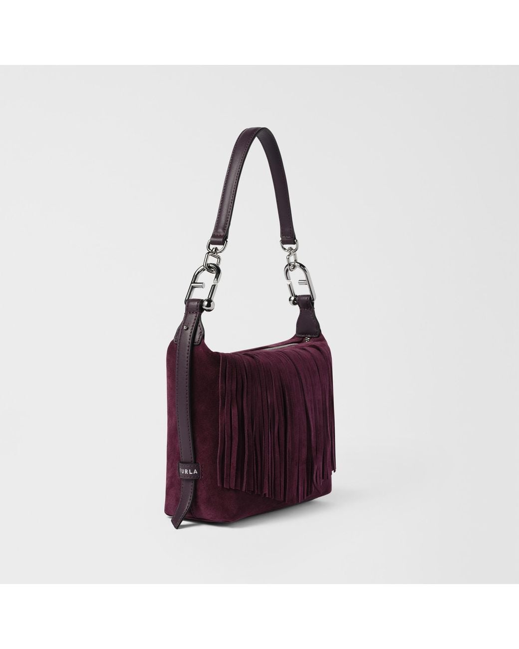 Furla Purple Tonie Shoulder Bag Toni Winter Bloom