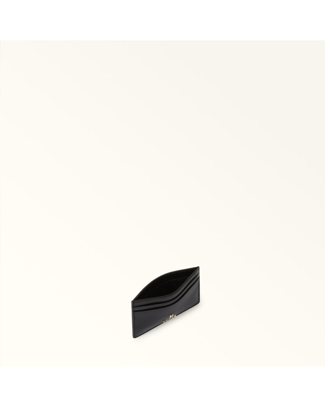 Furla Black Camelia S Card Case