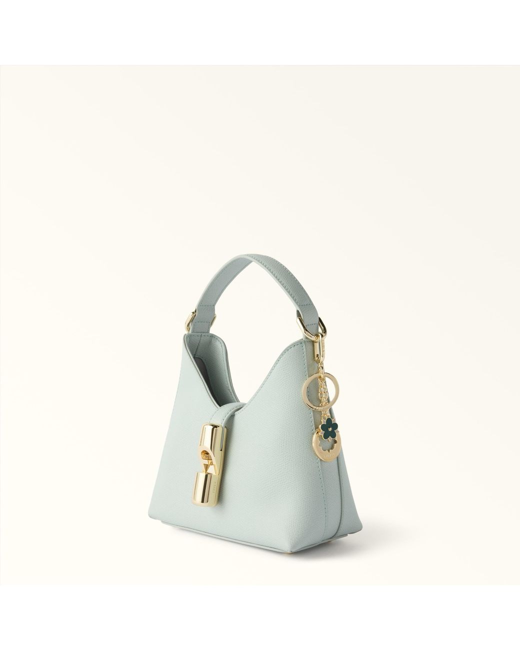 Furla Metallic Crystal Keyring Edera Metal + Enamel