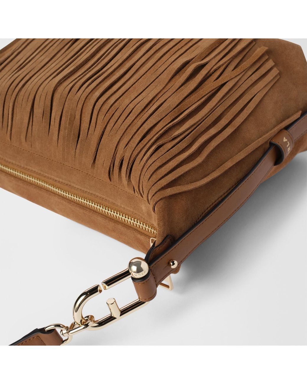 Furla Brown Tonie Shoulder Bag Toni Cognac