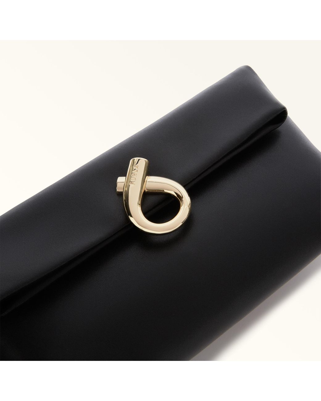 Pochette Cuir Furla Julia Saffiano - Couleur Moonstone, Taille Small, Convertible, Neuve Avec étiquettes