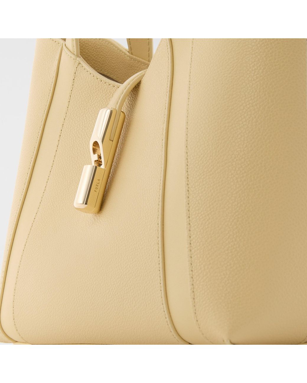 Furla Natural Goccia Tote Morning Night Calf Leather + Sidney Calf Leather