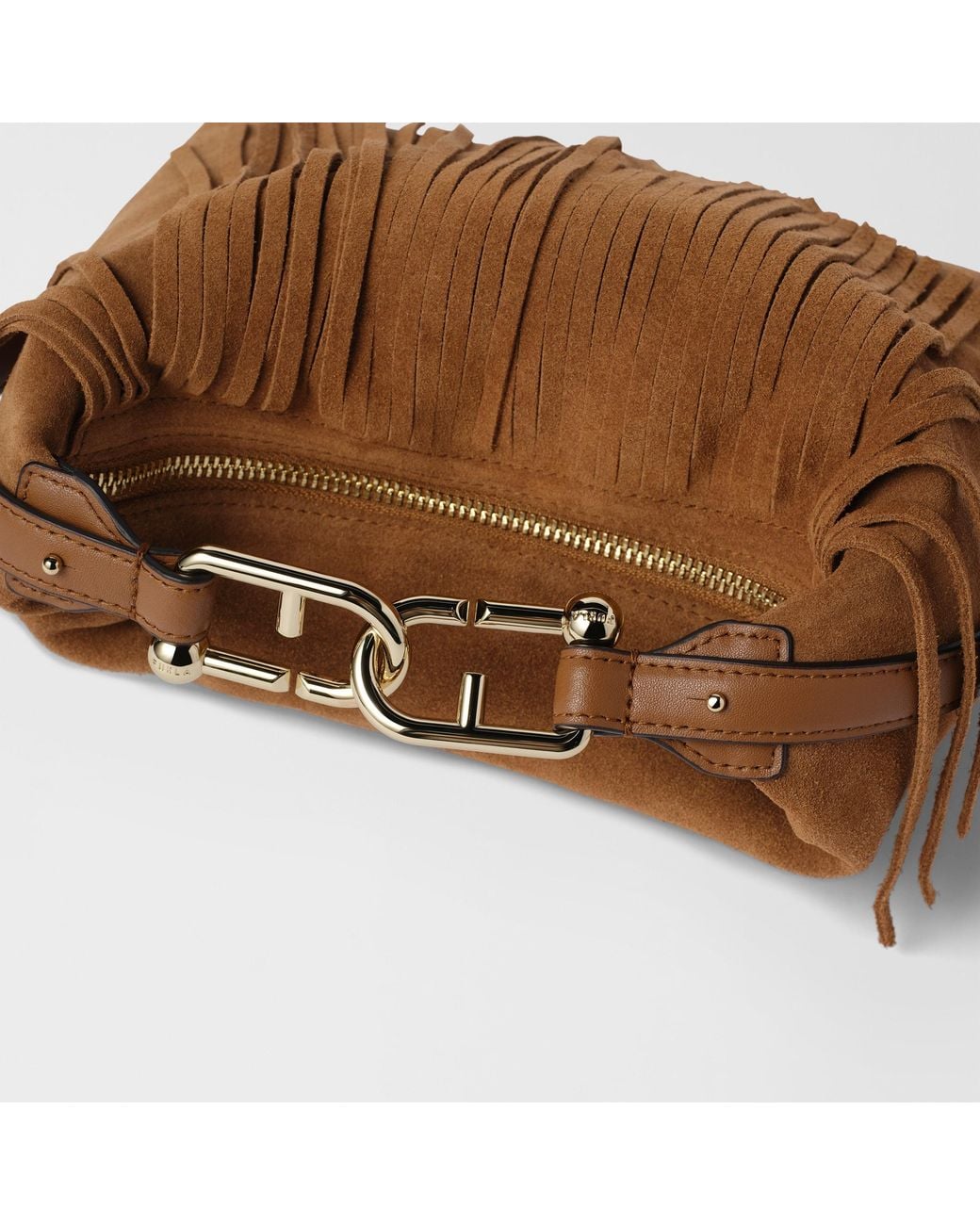 Furla Brown Tonie Shoulder Bag Toni Cognac