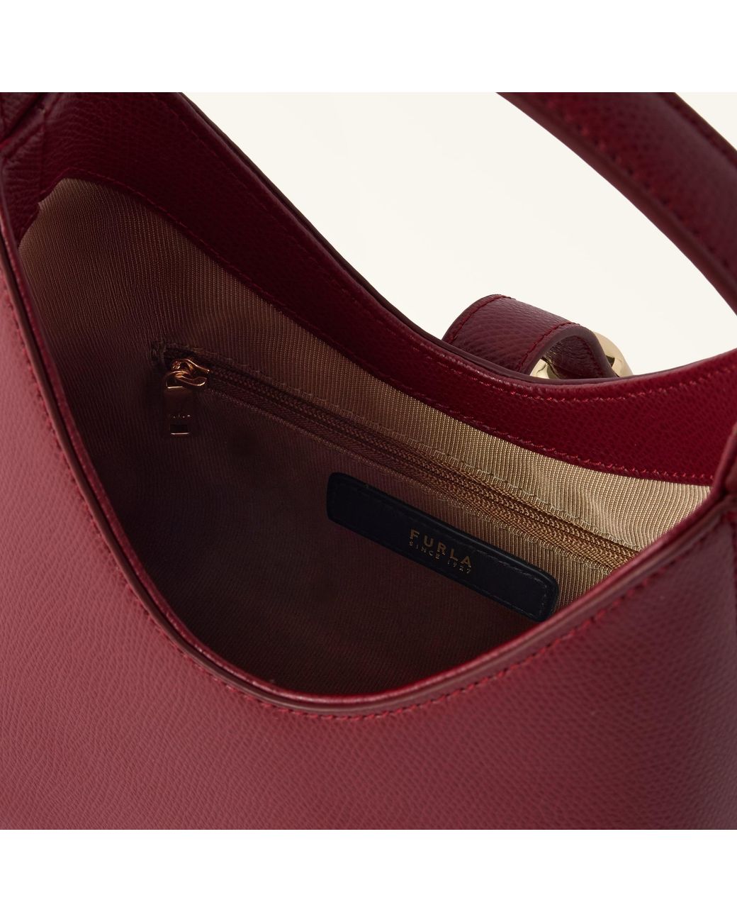 Furla Iride Mini Bag Ciliegia D Textured Leather