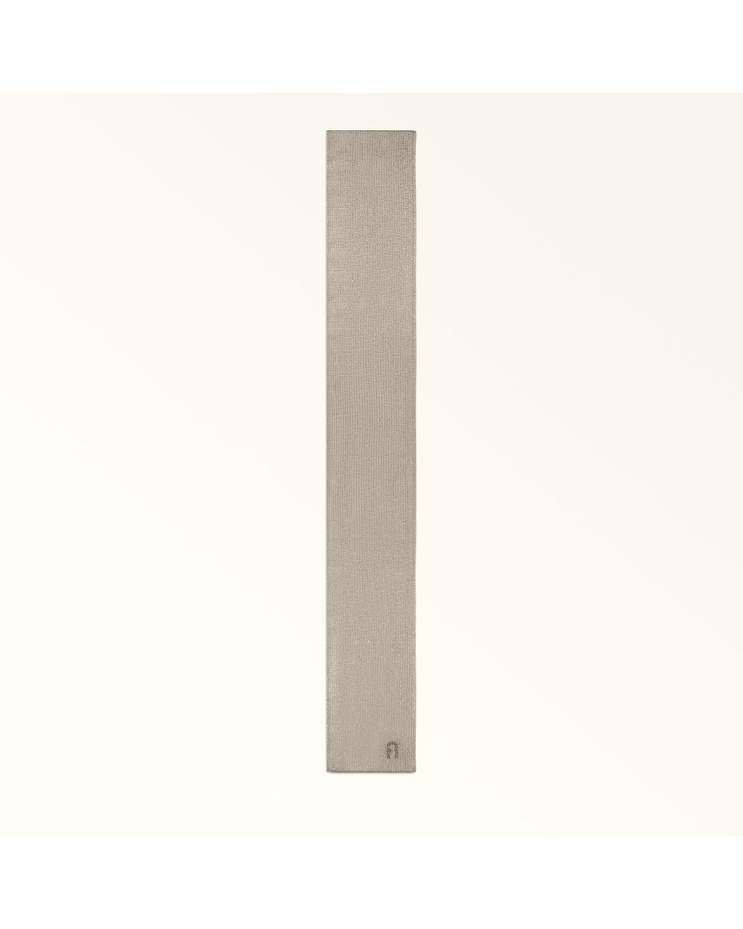 Furla Gray Delizia Scarf Vaniglia Lurex Wool Blend + Strass