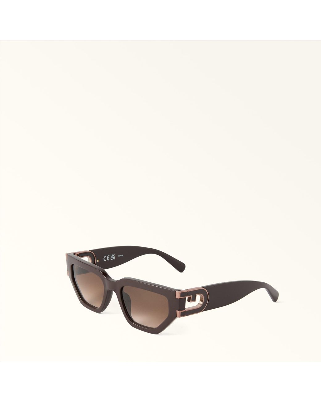 Furla Brown Sunglasses Cioccolato Acetate