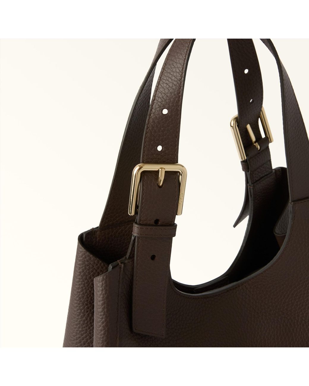 Furla Brown Dora Tote Cioccolato Nisos Double Grained Leather
