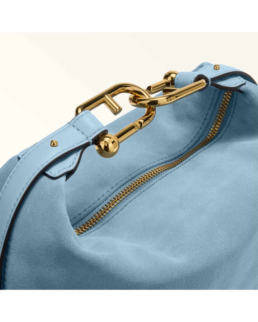Furla Blue Tonie Mini Bag Xl Toni Carta Da Zucchero Suede