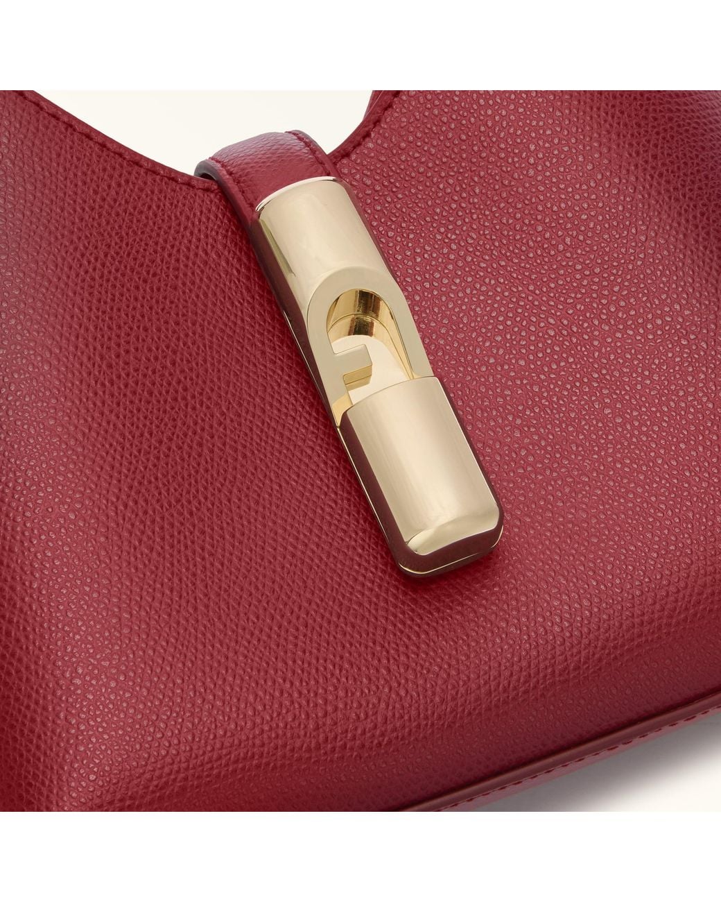 Furla Iride Mini Bag Ciliegia D Textured Leather