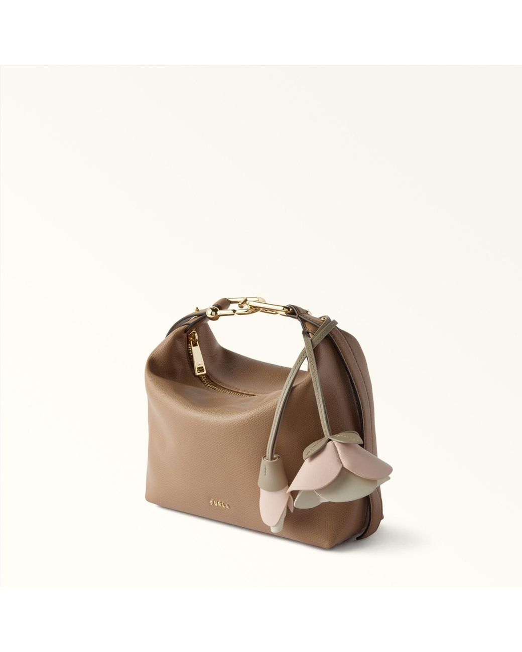 Furla Metallic Allegra Charm Toni Dusty Colourblock Sydney Calf Leather