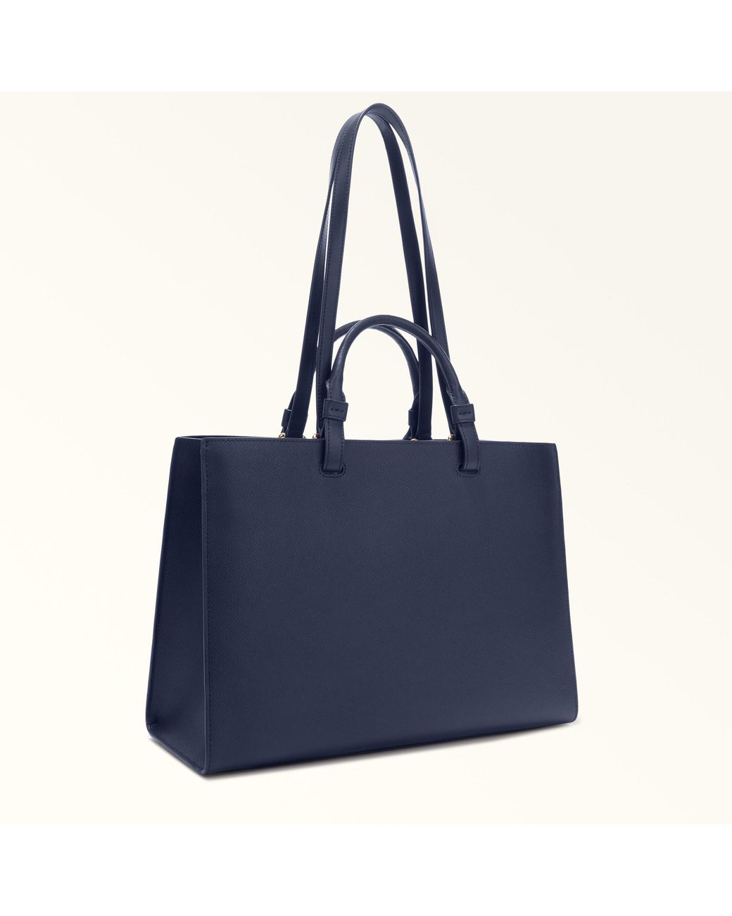 Furla Blue Deva Tote Mediterraneo Andromeda Calf Leather