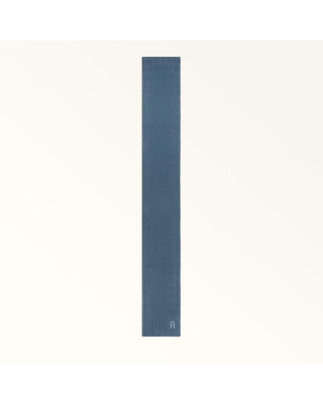 Furla Blue Delizia Scarf Grigio Blu Lurex Wool Blend + Strass