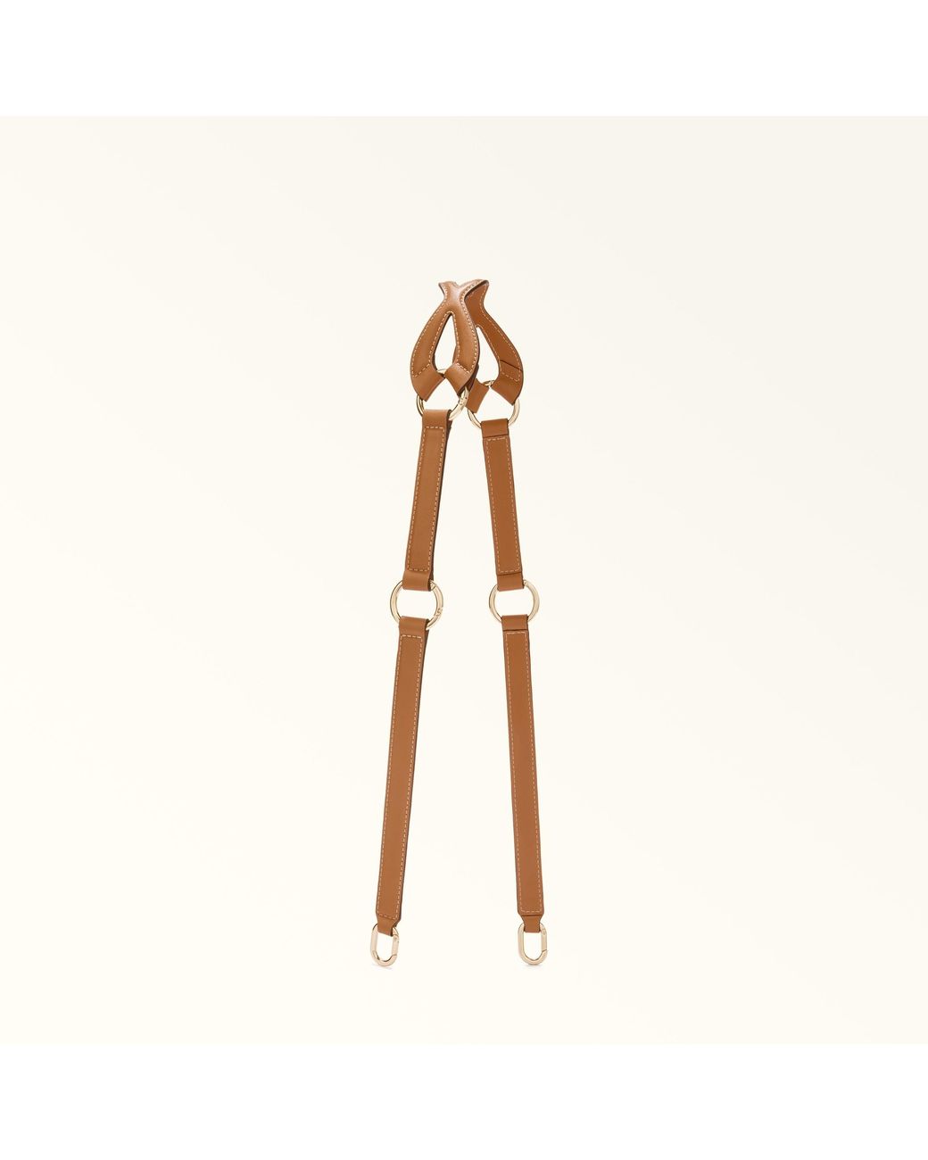 Furla Metallic Fiona Shoulder Strap Brandy Sidney Calf Leather