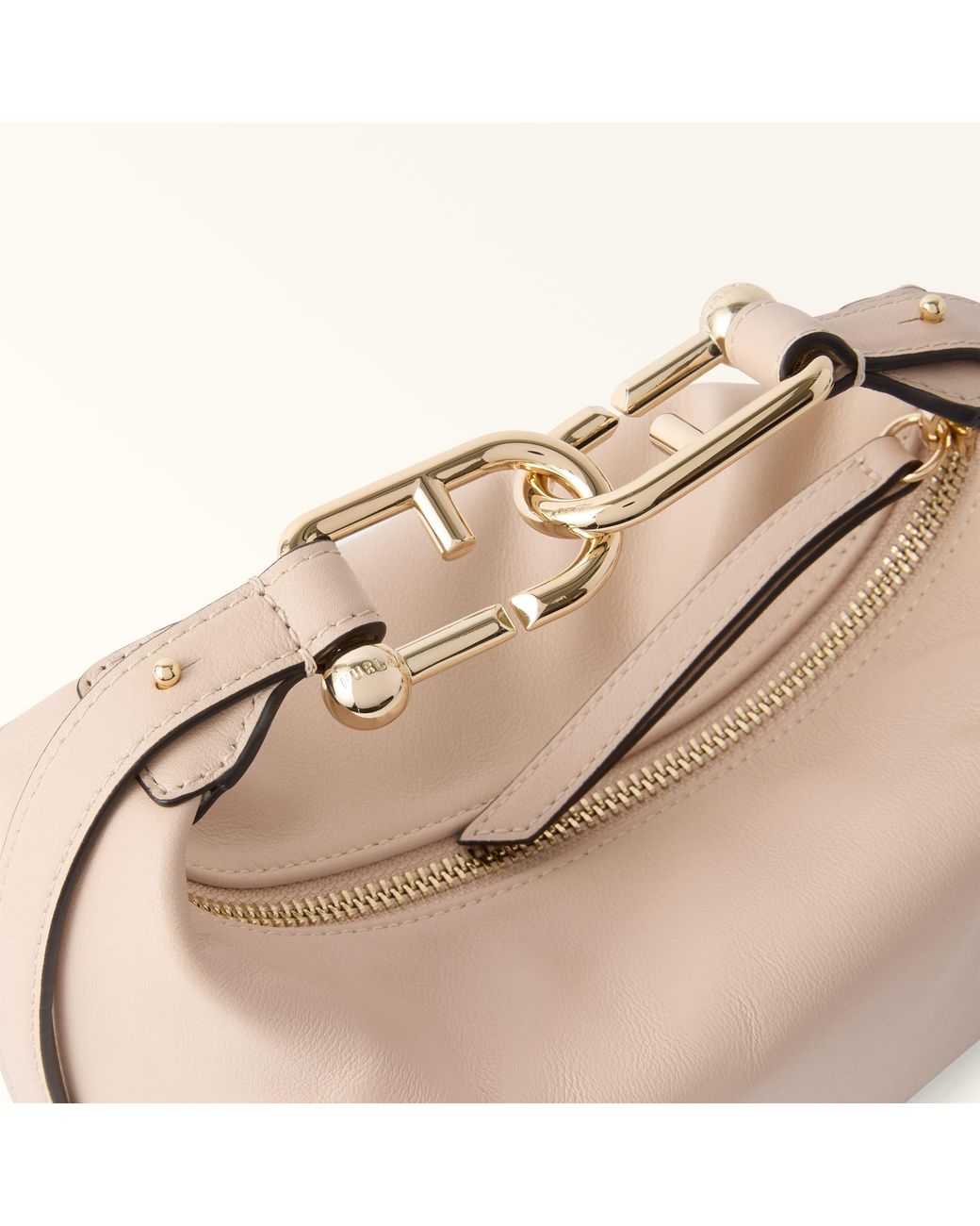 Furla Natural Nuvola Mini Bag Ballerina I Claris Lux Calf Leather