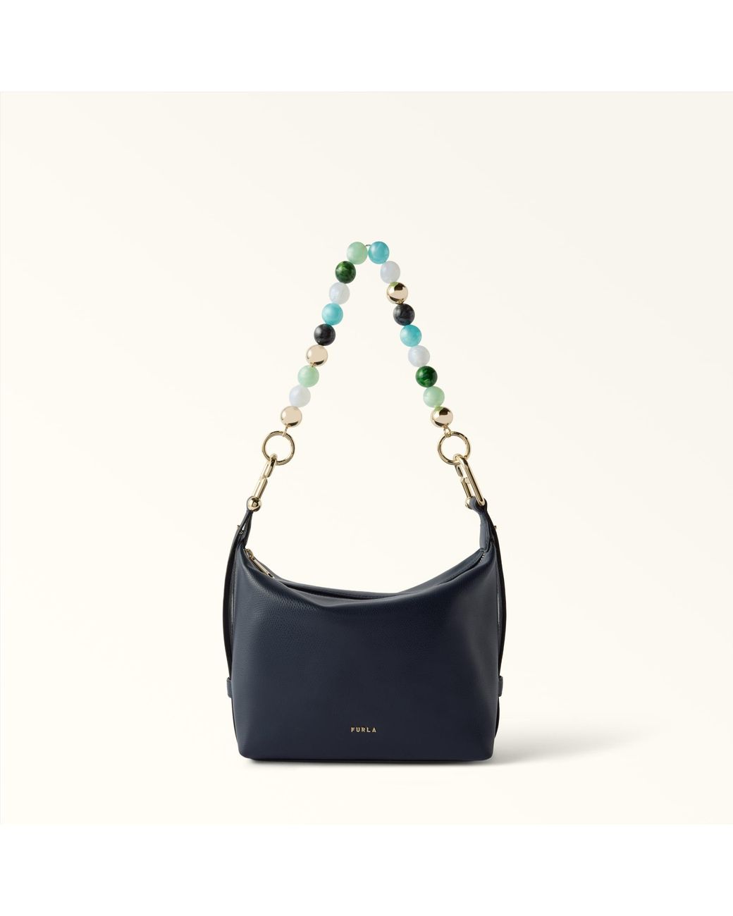 Furla Green My Bag Handle Toni Verde Metal + Colorblock Resin