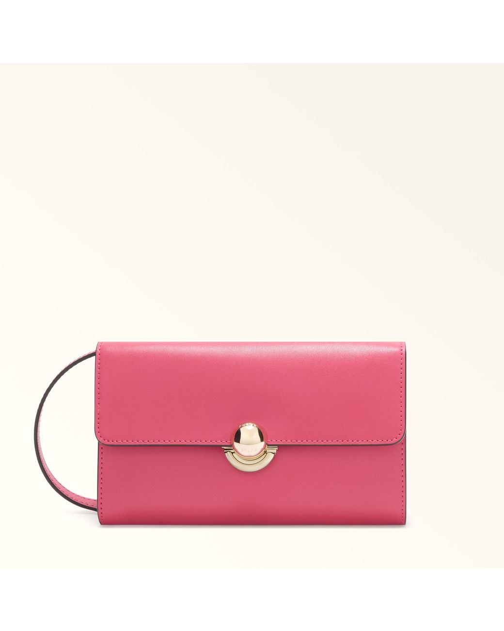 Furla Pink Sfera Mini Bag Velvet Sidney Calf Leather