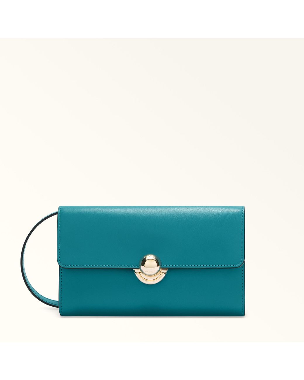 Furla Blue Sfera Mini Bag Amatore Sidney Calf Leather