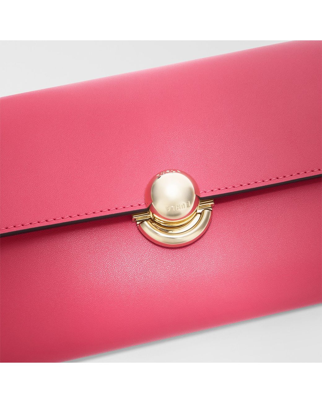 Furla Pink Sfera Mini Bag Velvet Sidney Calf Leather