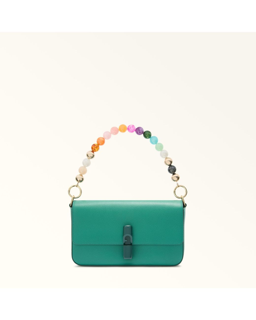 Furla Pink My Bag Handle Metal + Colorblock Resin