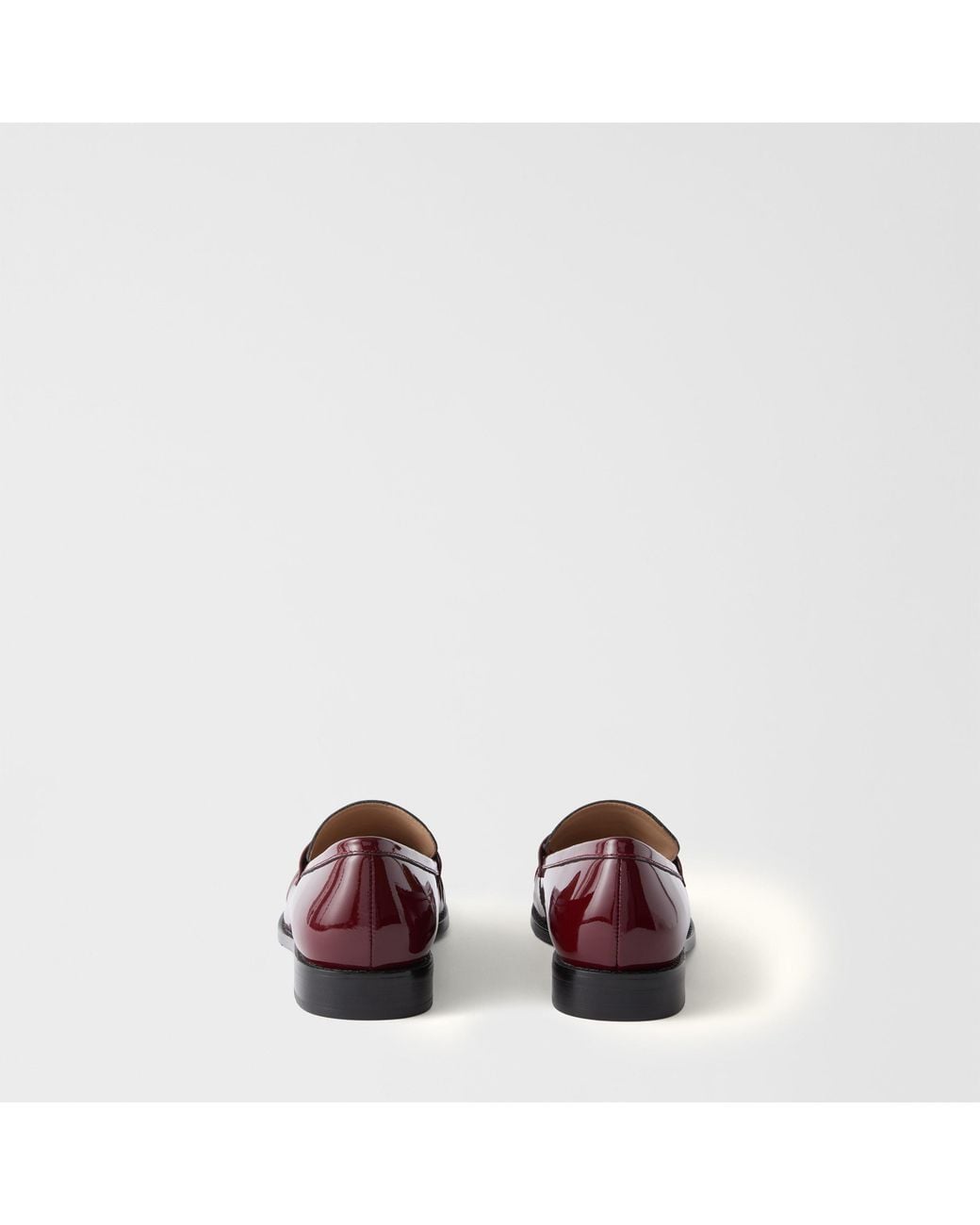 Furla Brown Soft Loafers Apple Naplack Patent Leather