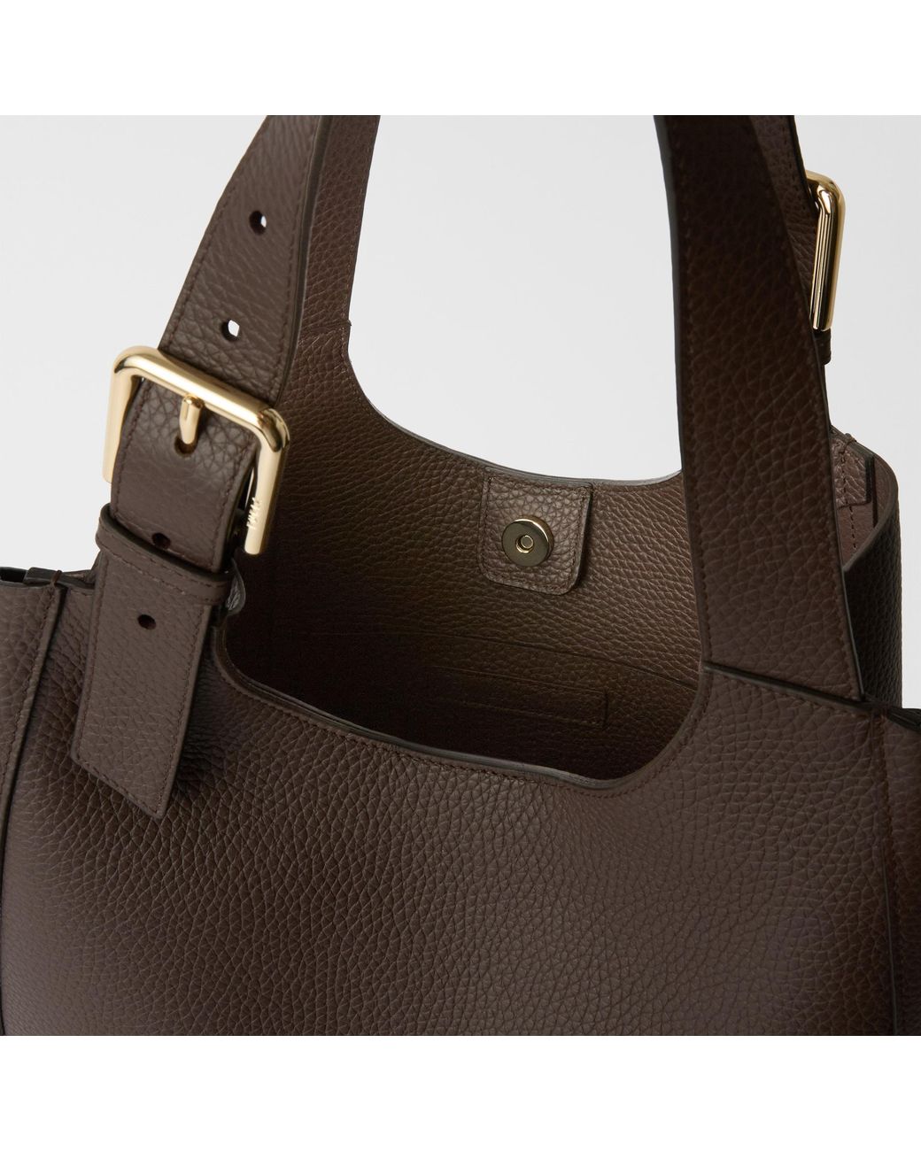 Furla Brown Dora Tote Cioccolato Nisos Double Grained Leather