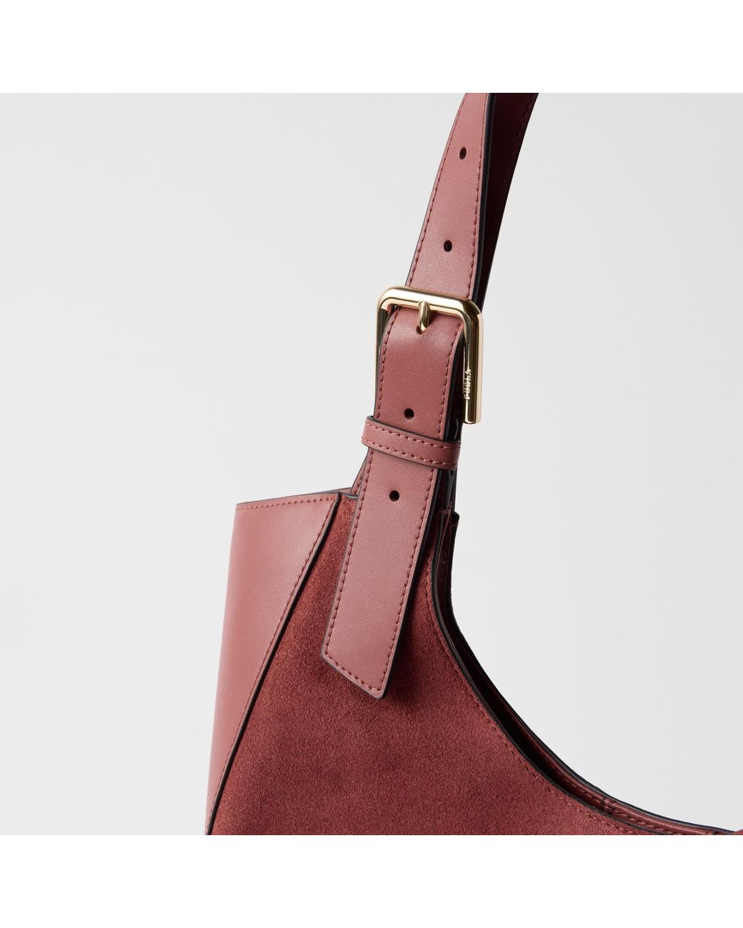 Furla Red Dora Tote Toni Marsala Suede + Sidney Calf Leather