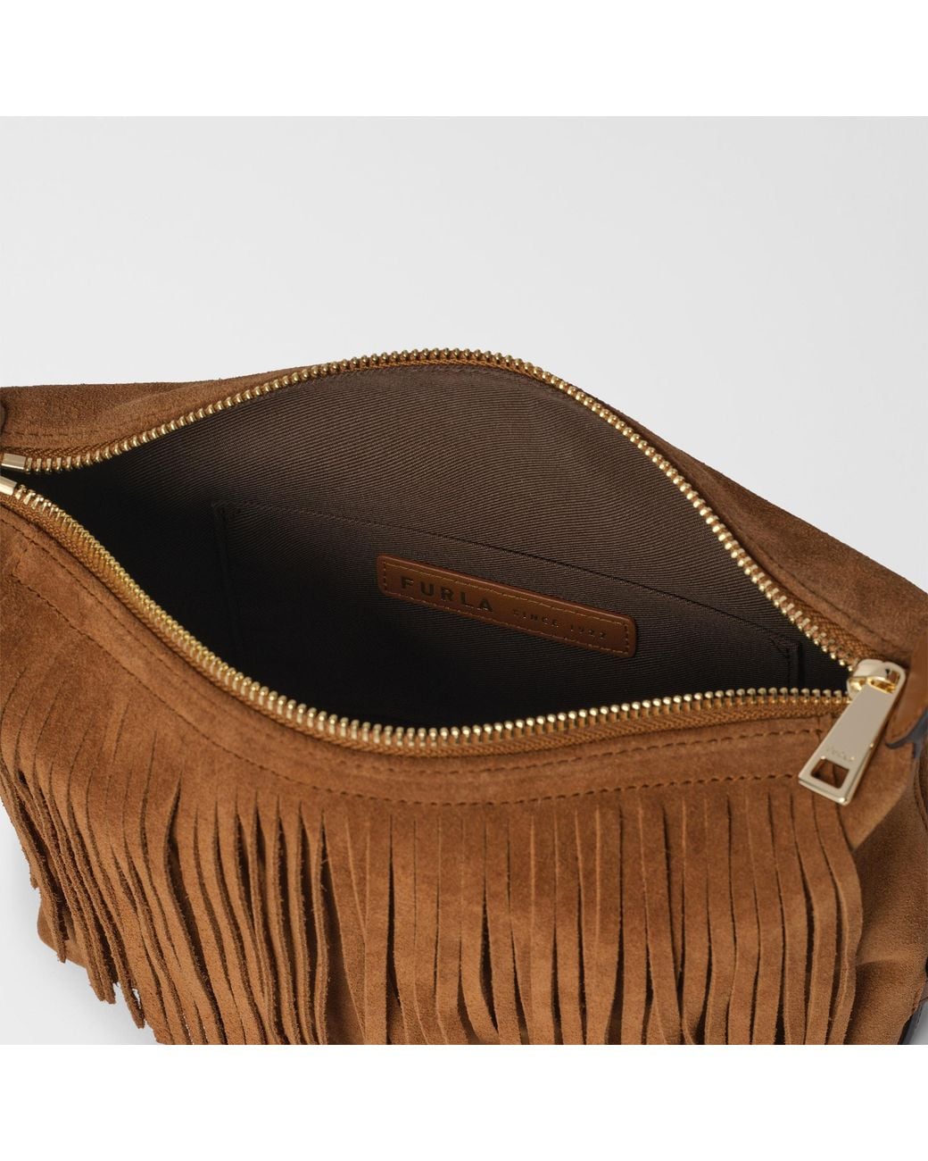 Furla Brown Tonie Shoulder Bag Toni Cognac
