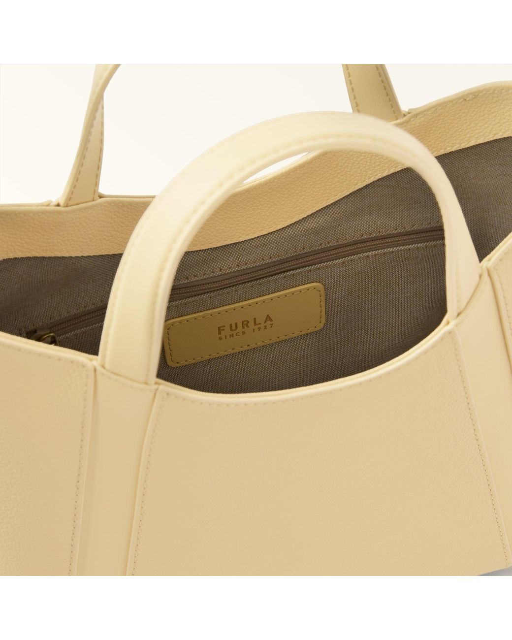 Furla Natural Goccia Tote Morning Night Calf Leather + Sidney Calf Leather