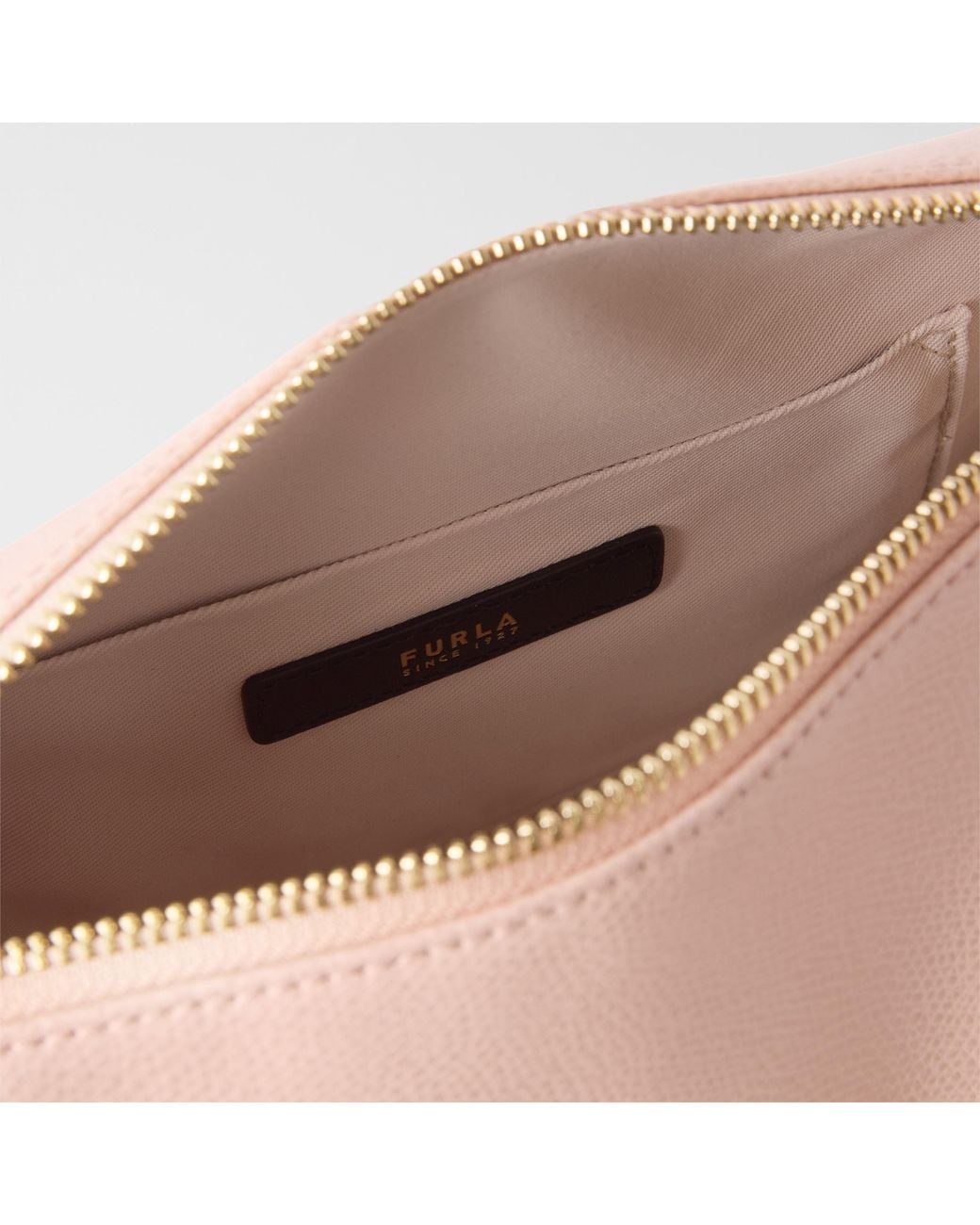 Furla Pink Tonie Shoulder Bag Xl Anemone Ares Soft Textured Leather